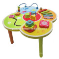 multifunctional wooden table beads wooden table toys colorful beads wooden toys table